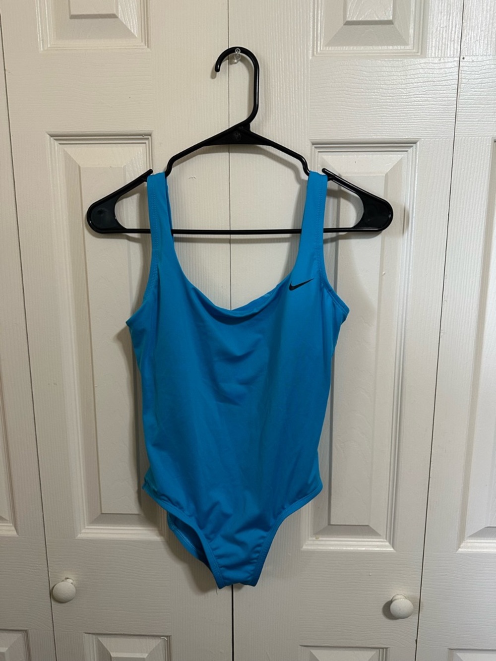 Nike Bright Blue One-Piece Swimsuit with Scoop Neck